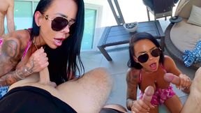 Fit Milf Takes Care of 2 Guys